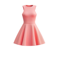 A pink dress on a Transparent Background