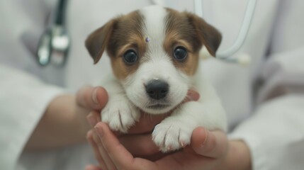 puppy in the hand
