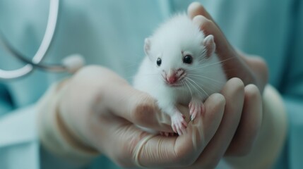 hamster in the hands