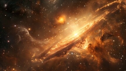 Giant Star Illuminating the Sky