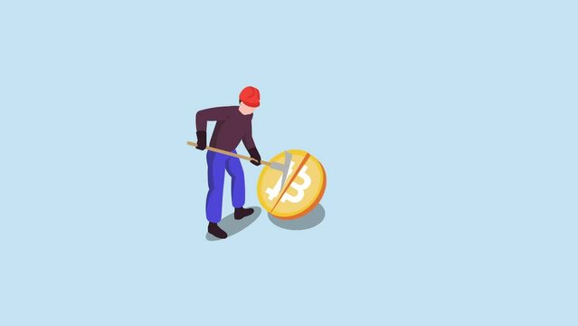 Bitocin halving - the reward for Bitcoin mining is cut in half