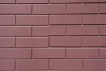 reddish brown painted brick veneer wall texture