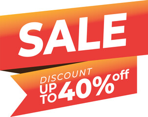 Sale banner template design with geometric background , Big sale special offer up to 40% off. Super Sale, end of season special offer banner. vector illustration