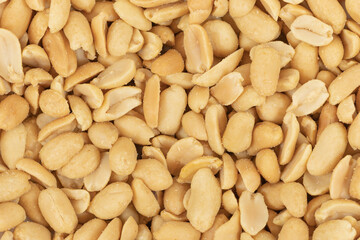 salted peanuts background texture close-up