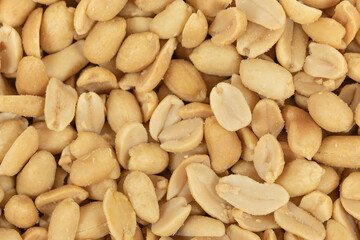 salted peanuts background texture close-up
