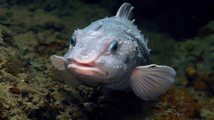 Small Adorable Blob Fish, generative AI