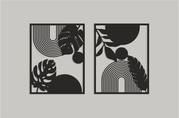 Mid Century Modern Geometric ...