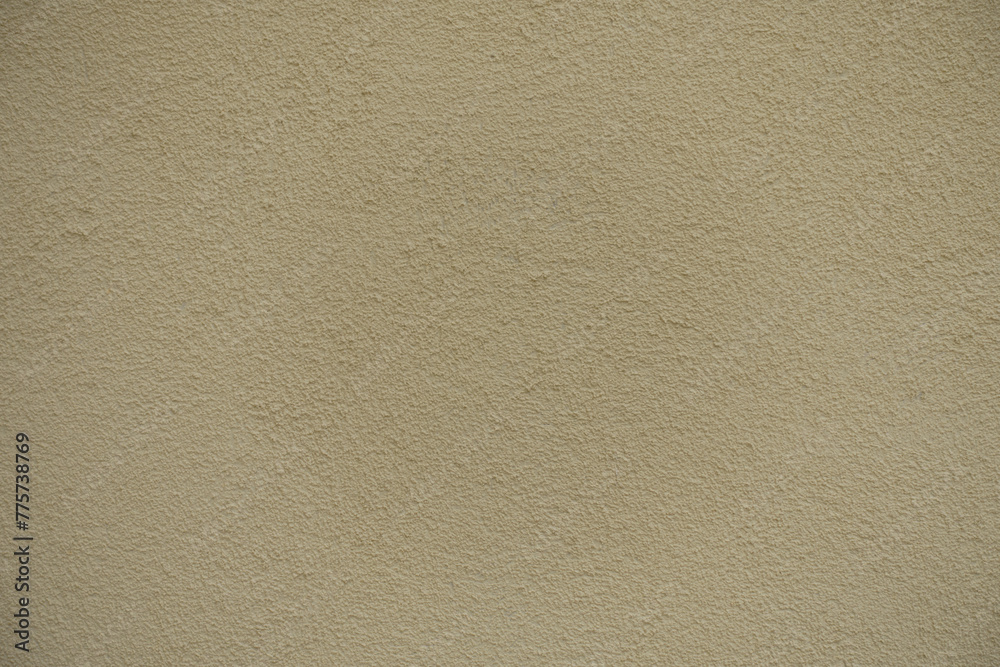 Wall mural Grainy surface of wall with coarse light beige roughcast finish