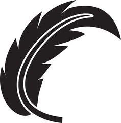 Feather Glyph Icon
