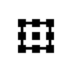 Organisation Structure flat vector icon. Simple solid symbol isolated on white background