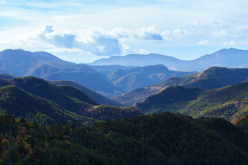 Montgrony mountain range, Barcelona of province, Spain.