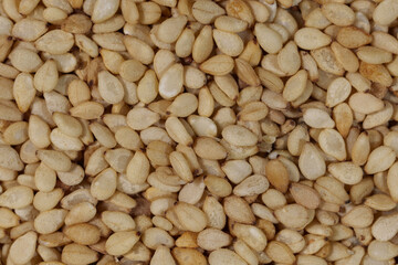 Macro photography of sesame seeds