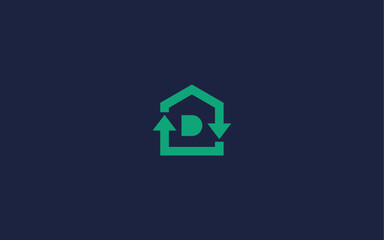 recycling house logo icon design vector design template inspiration