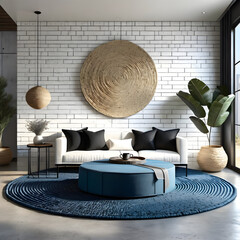 Fototapeta na wymiar modern living room. Generative AI