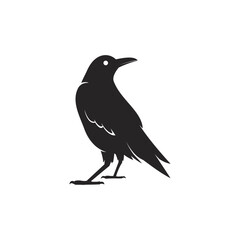 Logo of Silhouetted Raven