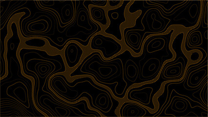 Abstract Dark Contour Background