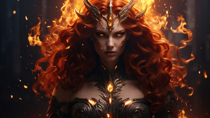 Queen of darkness mystic dark fantasy realistic photo,Generated AI