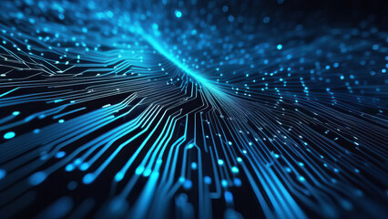 Dynamic Abstract Background in Blue: Illustrating Data Visualization on a Digital Canvas