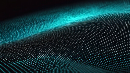 Obraz premium Futuristic Blue Digital Backdrop: Visualizing Big Data in an Abstract Context