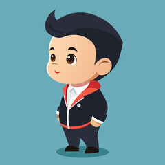 character of a man  vector illustration  