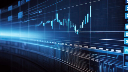 Dynamic Abstract Background in Blue: Illustrating Data Visualization on a Digital Canvas