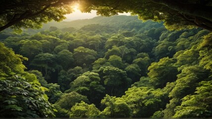 forest in the morning