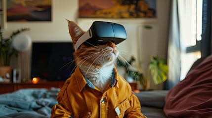 Cat Interaction with Virtual Reality: An Exploration