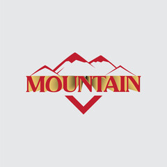 Mountain logo Illustration vector graphic of template 