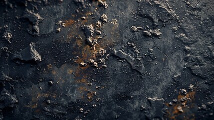 Rusty and shabby metal background with old paint. banner - obrazy, fototapety, plakaty