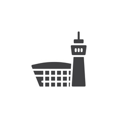 Airport tower vector icon