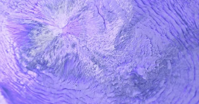 Light purple abstract ink spreading in art background. Delicate bright lilac paint splashing. Violet color dye dynamic flow. Fluid move, mix texture. Paint bloom into water flower. Fantasy creative