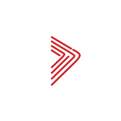 Modern navigation arrow logo design