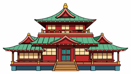 pavilion in chinese temple
