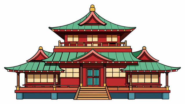 pavilion in chinese temple