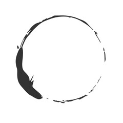grunge circle brush