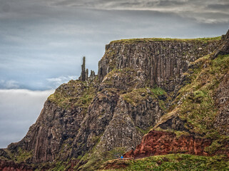 The Chimney Stacks at Giant's Causeway in Northern Ireland