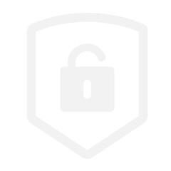 Shield security with lock symbol