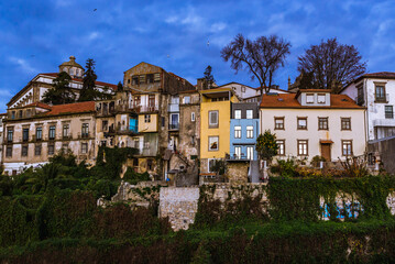 Fototapeta na wymiar Houses on the Old Town in Porto, Portugal