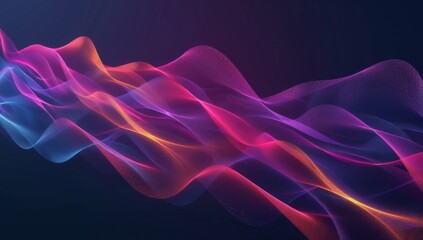 Obraz premium Abstract background with colorful sound waves