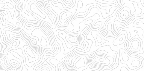 Vector geography landscape Topo contour map on white background, Topographic contour lines. Seamless pattern with lines Topographic map. Geographic mountain relief diagram line wave carve pattern.