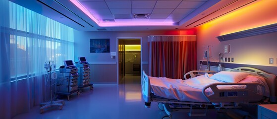 Customizable ambient lighting in hospital rooms