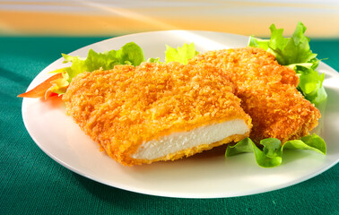 Mini-Schnitzel, Schnitzel, paniert, Fleisch, Tellergericht, 