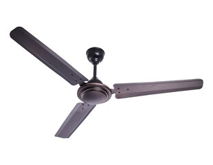 High Speed Electric Ceiling Fan Isolated on White Background