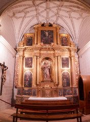BOLEA HUESCA ARAGON SPAIN. Gothic collegiate church. Church The collegiate church of Santa María la Mayor in the town of Bolea, province of Aragon, Spain. bolea cherries