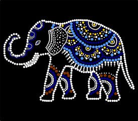 Elephant Silhouette Vector Illustration Wildlife Design Art Trunk Cartoon PatternElephant Silhouette Vector Illustration,Fabric Pixel ,fabric wallpaper, fabric pattern,seamless pattern ,ethnic pattern