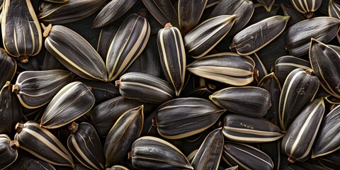 Sprouting of sunflower seeds.