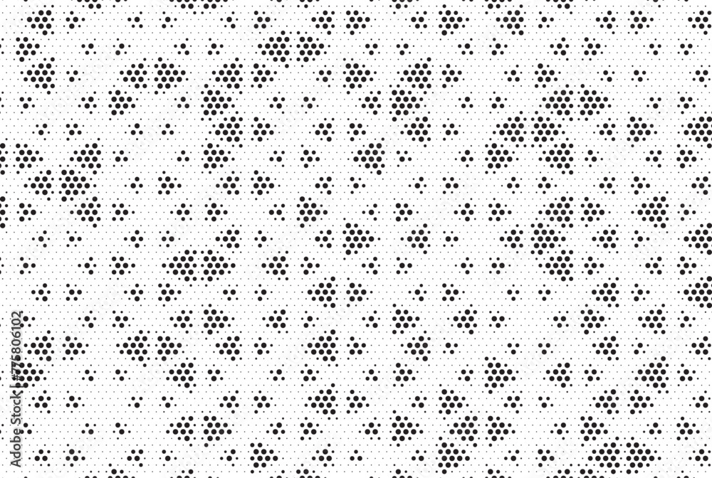 Leinwandbilder Triangular Halftone Texture Retrowave Vector Geometric Technology Abstract Background. Half Tone Triangles Retro Colored Pattern. Minimal 80s Style Dynamic Tech Structure Wallpaper