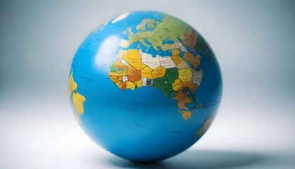 World map with globe