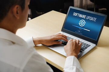 Software update on computer for modish version of device software upgrade