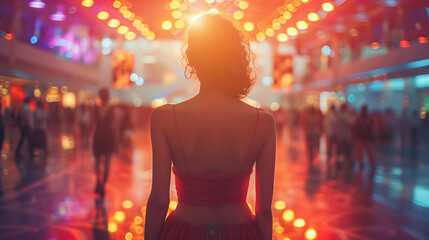 girl modeling at a fashion show